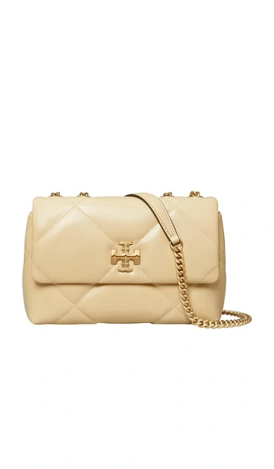 Tory Burch Kira Diamond Quilt Small Convertible Shoulder Bag In White