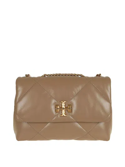 Tory Burch Kira Diamond Quilt Small  Shoulder Bag In Marrón