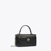 Tory Burch Kira Diamond Quilt Vanity Case In Black