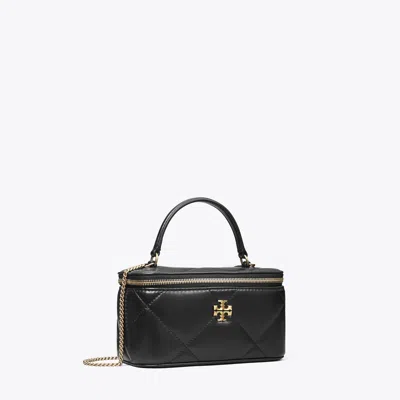 Tory Burch Kira Diamond Quilt Vanity Case In Black