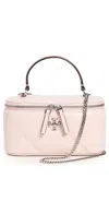 Tory Burch Kira Diamond Quilt Vanity Case Soft Pink In Soft Pink