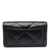 Tory Burch 'kira Diamond Quilt' Wallet On Chain In Black