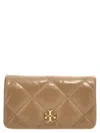 Tory Burch Quilted Chain Strap Wallet With Back Pocket