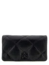 Tory Burch 'kira Diamond Quilt' Wallet On Chain In Black