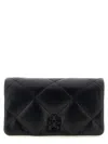 Tory Burch 'kira Diamond Quilt' Wallet On Chain In Black