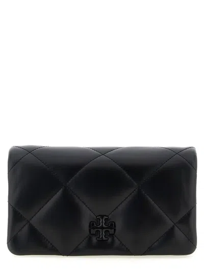 TORY BURCH TORY BURCH 'KIRA DIAMOND QUILT' WALLET ON CHAIN