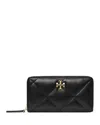 Tory Burch Kira Diamond Continental Wallet In Black