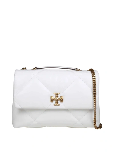 Tory Burch Kira Diamond Quilted Bag In White