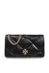 TORY BURCH KIRA DIAMOND QUILTED CHAIN WALLET