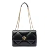 Tory Burch Kira Matelassé Leather Shoulder Bag In Black