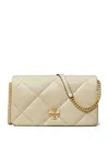 Tory Burch Kira Diamond-quilted Cross Body Bag In Neutral