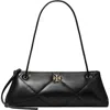 Tory Burch Kira Quilted Leather East-west Shoulder Bag In Black