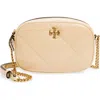 Tory Burch Kira Diamond-quilted Leather Crossbody Bag In Vanilla Soft Serve