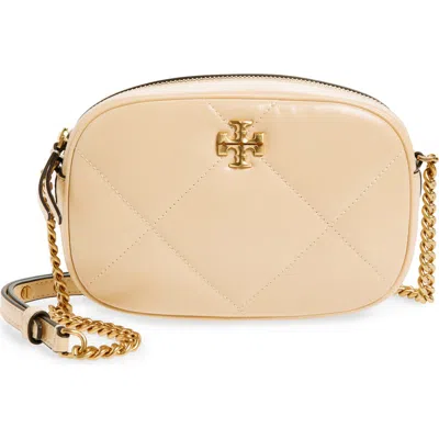 Tory Burch Kira Diamond-quilted Leather Crossbody Bag In Vanilla Soft Serve