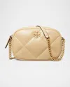Tory Burch Kira Diamond-quilted Leather Crossbody Bag In Vanilla Soft Serve