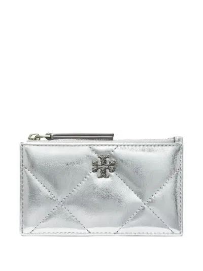 TORY BURCH KIRA 菱纹绗缝拉链卡夹