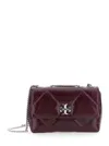 Tory Burch Kira Diamond Quilt Distressed Small Convertible Shoulder Bag Crossbody Bags Bordeaux In Red