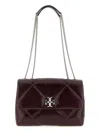 Tory Burch Kira Diamond Quilt Distressed Convertible Shoulder Bag Crossbody Bags Bordeaux