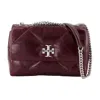 Tory Burch Kira Diamond Quilt Distressed Small Convertible Shoulder Bag Crossbody Bags Bordeaux In Red