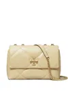 Tory Burch Kira Diamond Small Leather Shoulder Bag In Neutral