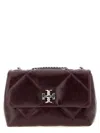 Tory Burch Kira Diamond Small Convertible Shoulder Bag In Burgundy