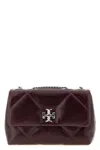 Tory Burch Kira Diamond Small Convertible Shoulder Bag In Burgundy