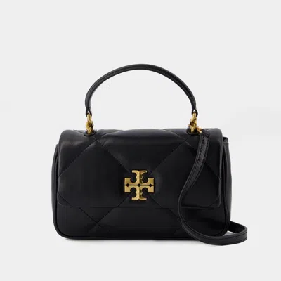 Tory Burch Kira Diamond Top Handle Handbag In Black