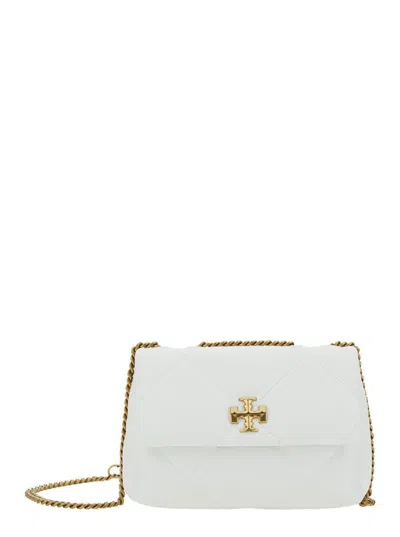Tory Burch 'kira Diamond' Whitecrossbody Bag With Double T Logo