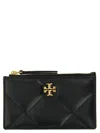 Tory Burch 'kira Dimond' Card Holder In Brown