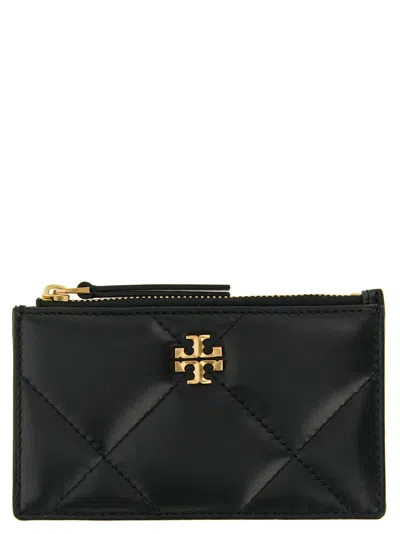 Tory Burch 'kira Dimond' Card Holder In Brown
