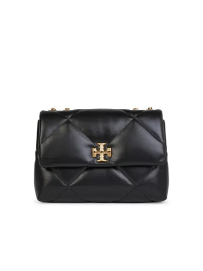Tory Burch 'kira' Double Strap Black Leather Bag