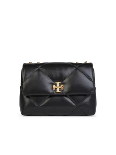 Tory Burch Kira Double Strap Black Leather Bag