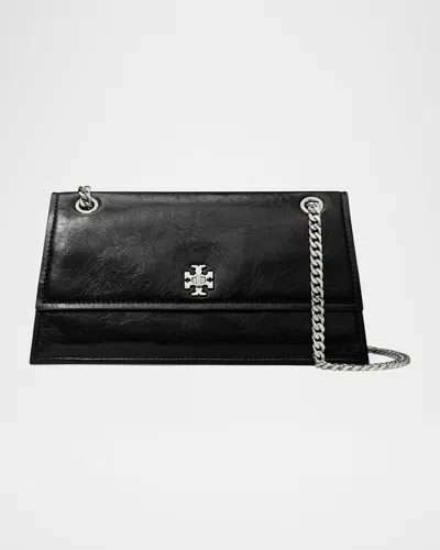 Tory Burch Kira Double T Flap Shoulder Bag In Black