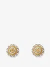 Tory Burch Kira Ohrstecker Mit Kristallverzierung In Gold