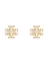 Tory Burch Kira Mother-of-pearl Stud Earrings In Gold