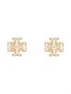 Tory Burch Kira Mother-of-pearl Stud Earrings In Gold