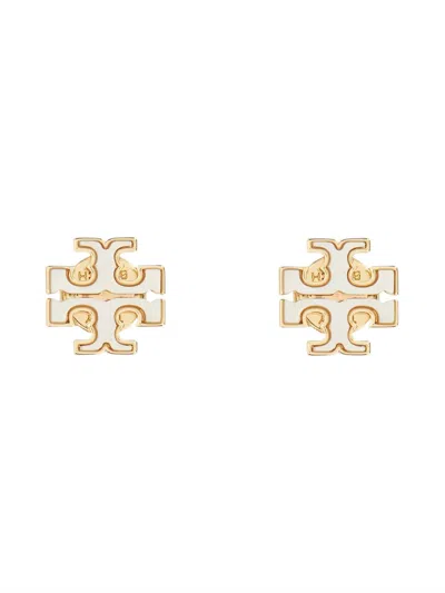 Tory Burch Kira Mother-of-pearl Stud Earrings In Gold