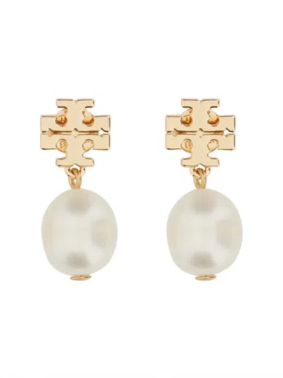 Tory Burch Gold Metal Earrings In Metallic