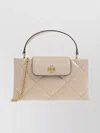 Tory Burch Kira East West Chain Strap Shoulder Bag In Neutral