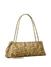 Tory Burch Kira Diamond Quilt East-west Shoulder Bag In Brown