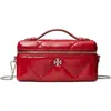 Tory Burch Kira East/west Vanity Case In Red