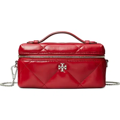 Tory Burch Kira East/west Vanity Case In Red