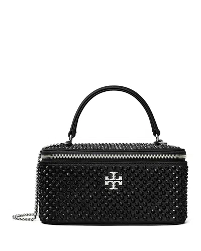 Tory Burch Kira Embellished Satin Vanity Case