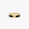 Tory Burch Enamel-trim Kira Hinge Bangle In Multi
