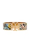 Tory Burch Kira Enamel Bracelet In Gold