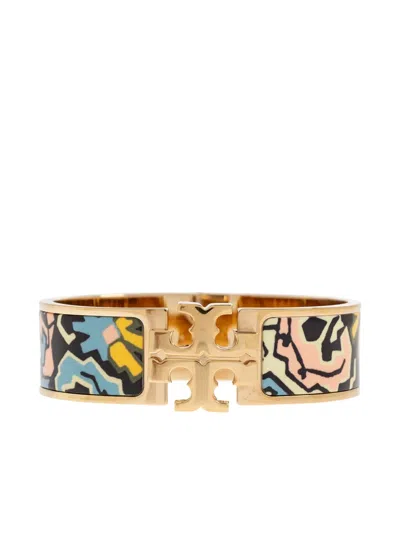 Tory Burch Kira Enamel Bracelet In Gold