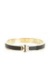 Tory Burch Kira Enamel-detail Bracelet In Black