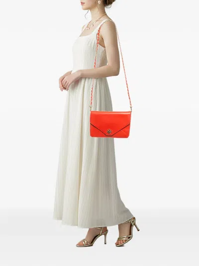 Pre-owned Tory Burch Kira Envelope Shoulder Bag In Red