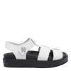 Tory Burch Kira Leather Sport Fisherman Sandals In White