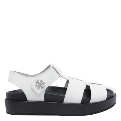 Tory Burch Kira Fisherman Sport Sandals In White